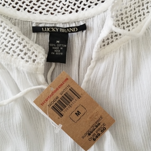 Lucky Brand peasant top - Picture 2 of 8